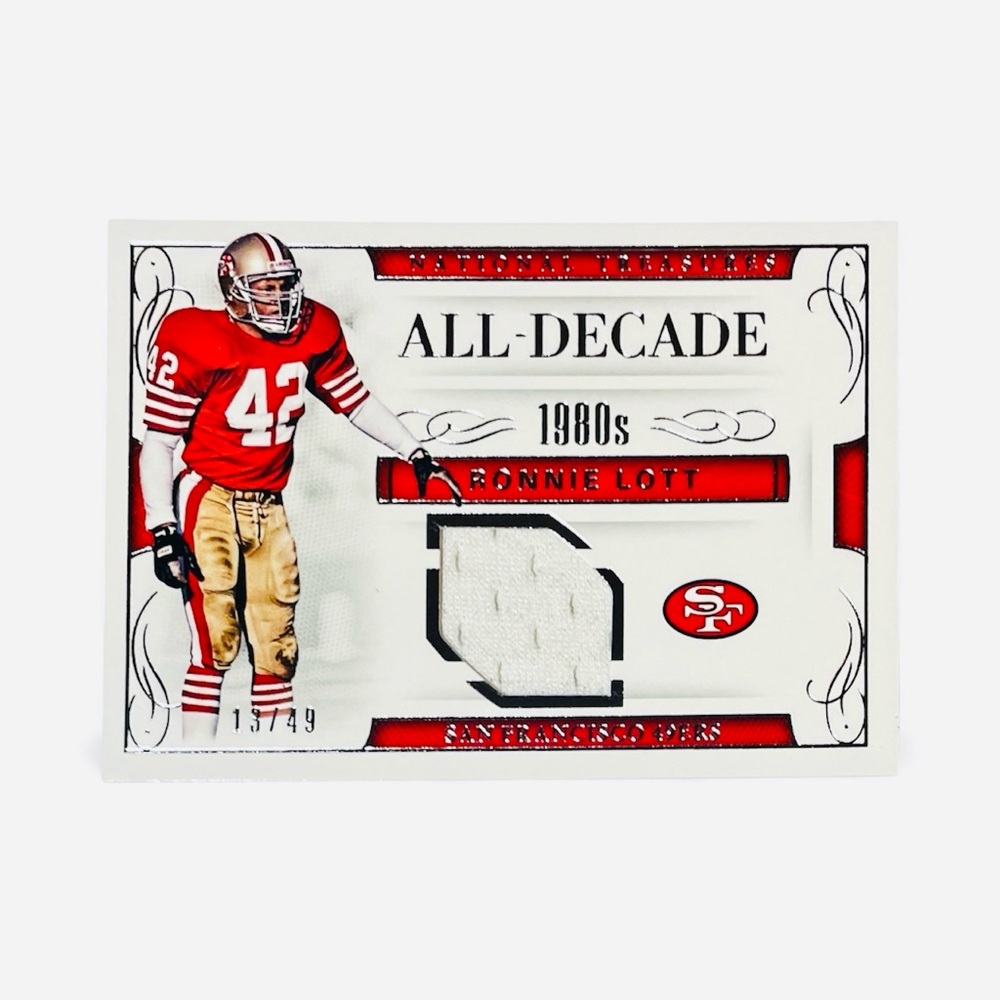 San Francisco 49ers All-Decade 1980s Ronnie Lott Card SSP 13/49 Football NFL